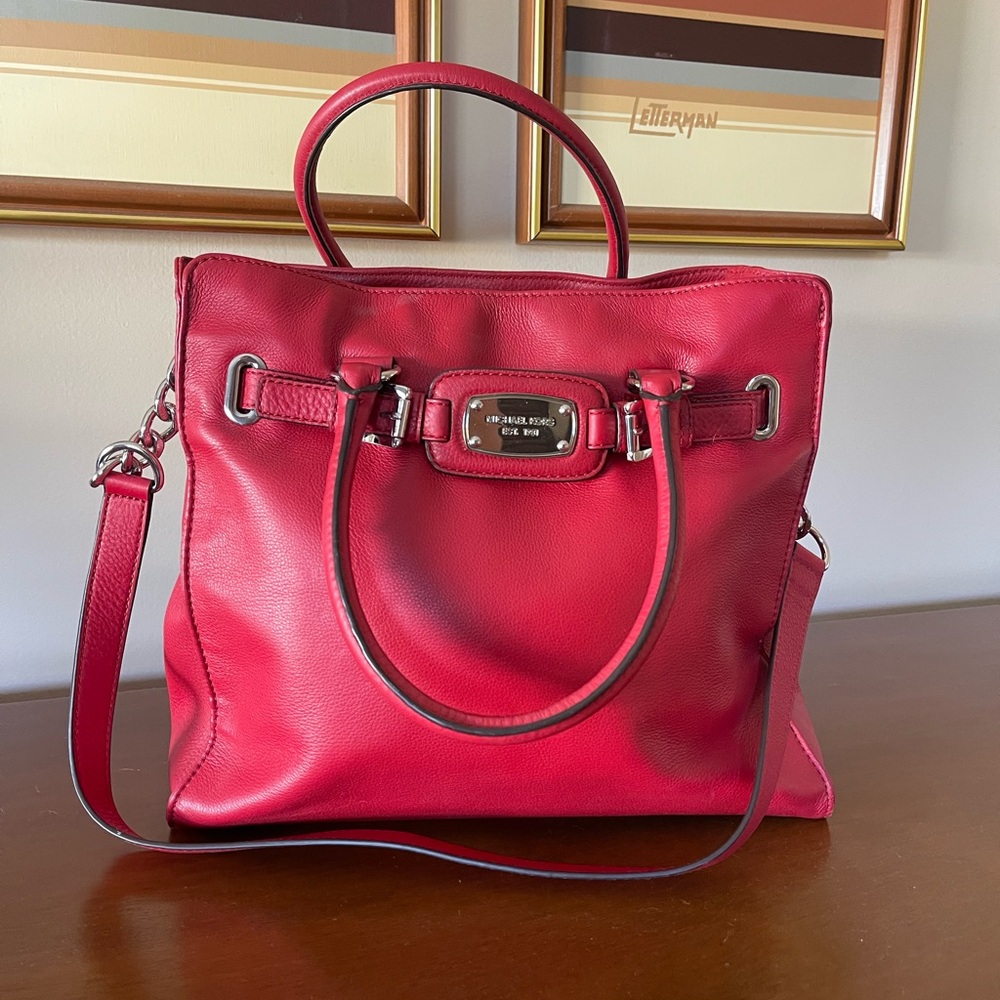 NWOT Large Red Michael Kors tote bag